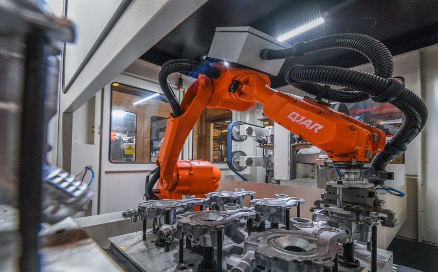 Rail component cutaway image